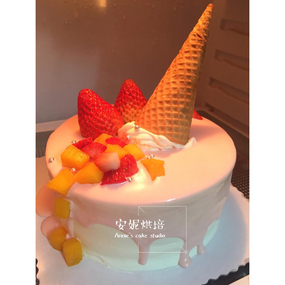 简单快手又美丽的芝士淋面