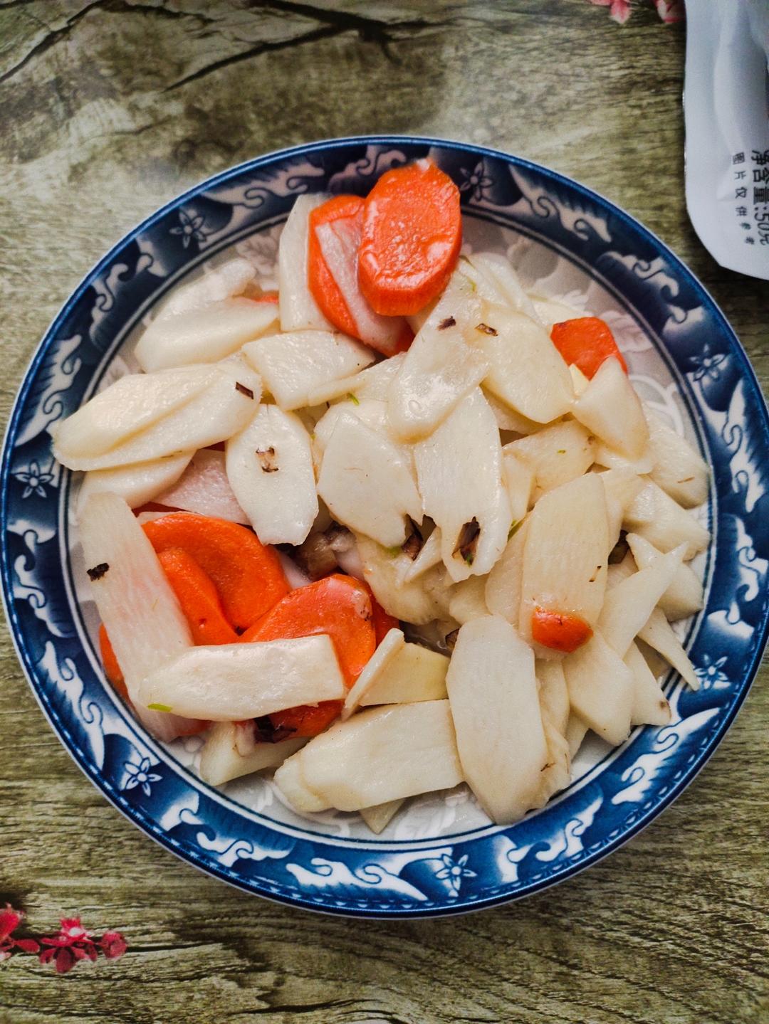 老丁的私房菜-清炒山药