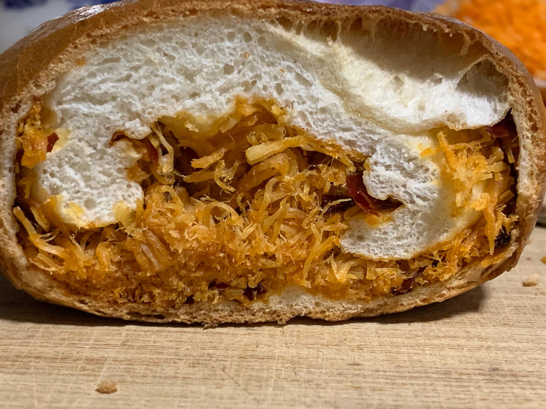 无油低糖海苔肉松贝果