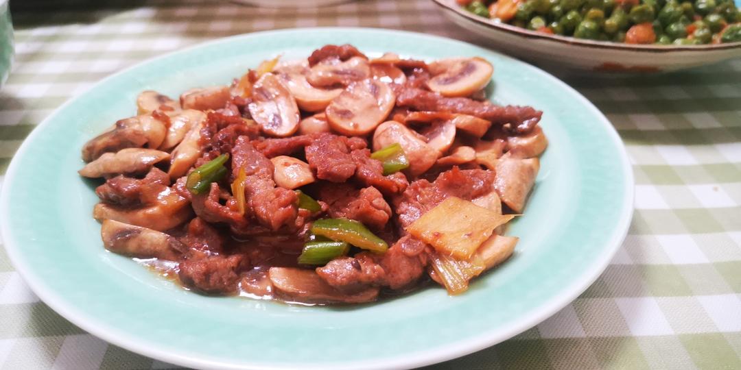 🔥口蘑炒牛肉✅低脂美味无敌嫩