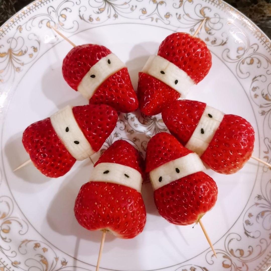 草莓香蕉圣诞老人🎅冰糖葫芦