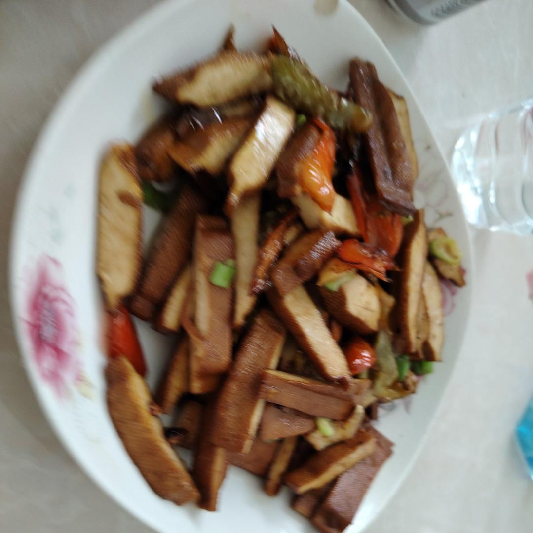 青椒炒豆干