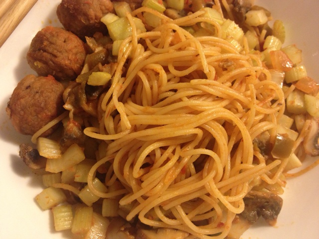 红酱肉丸意大利面