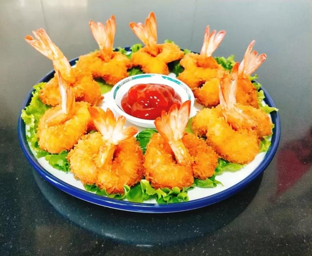 空炸锅版♨️香酥蝴蝶虾