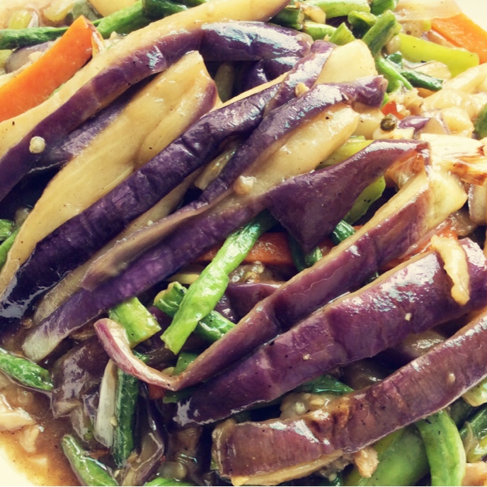 红烧肉沫茄子