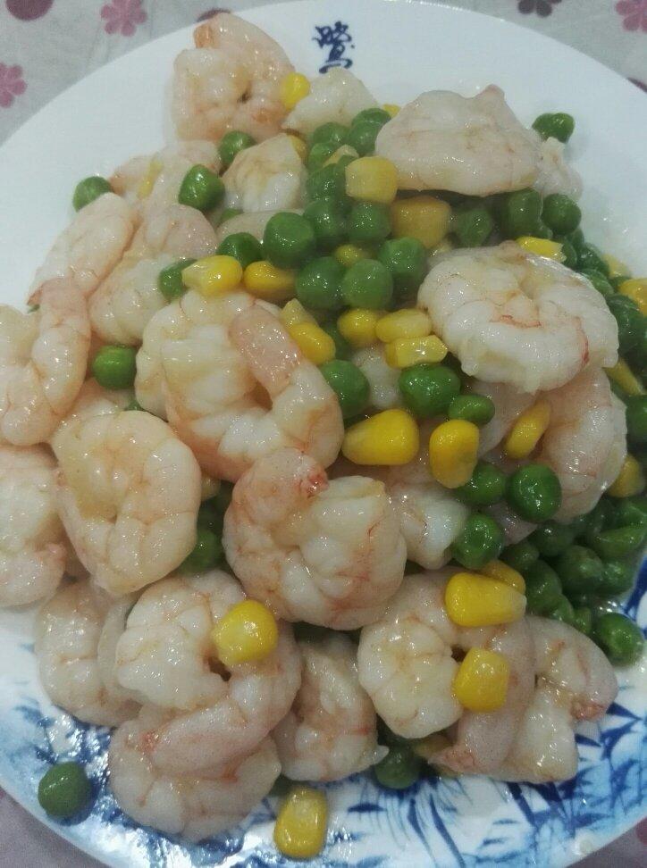 青豆玉米虾仁