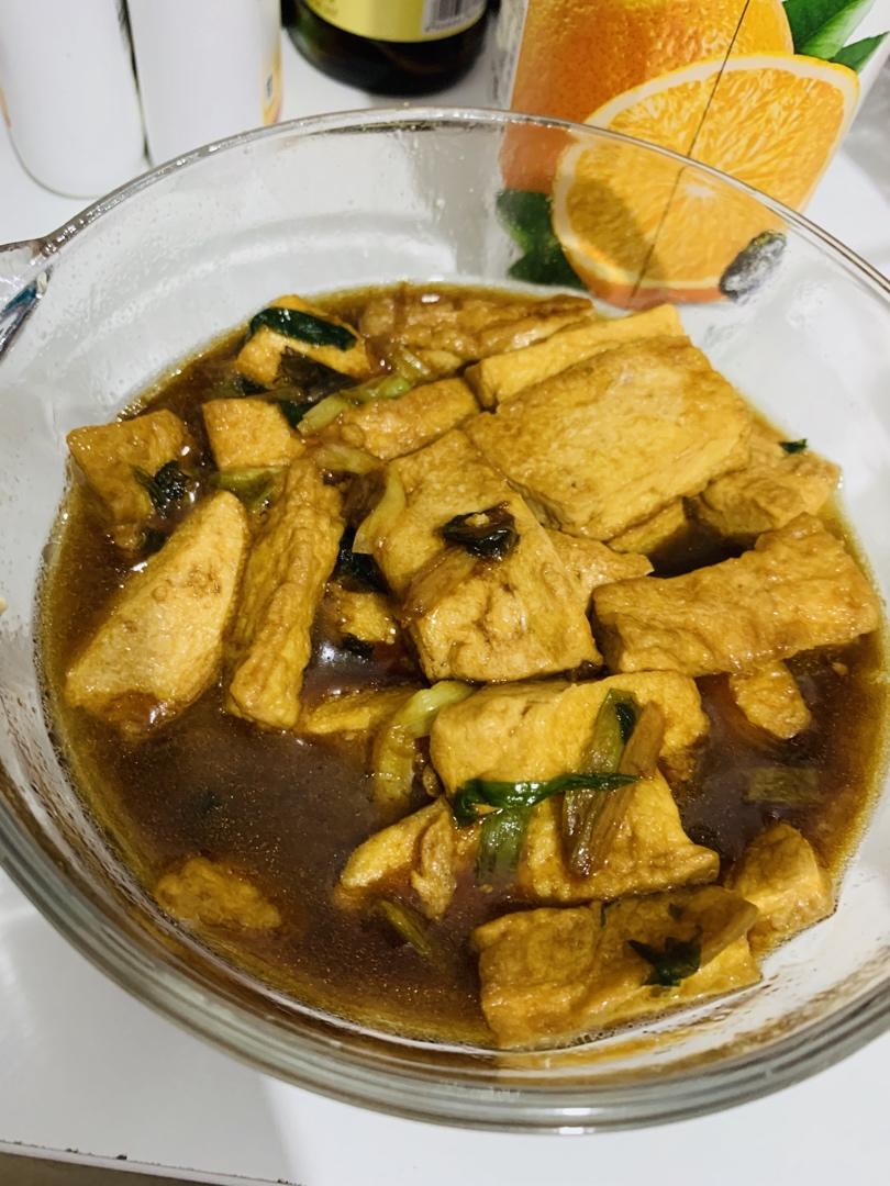 葱烧豆腐