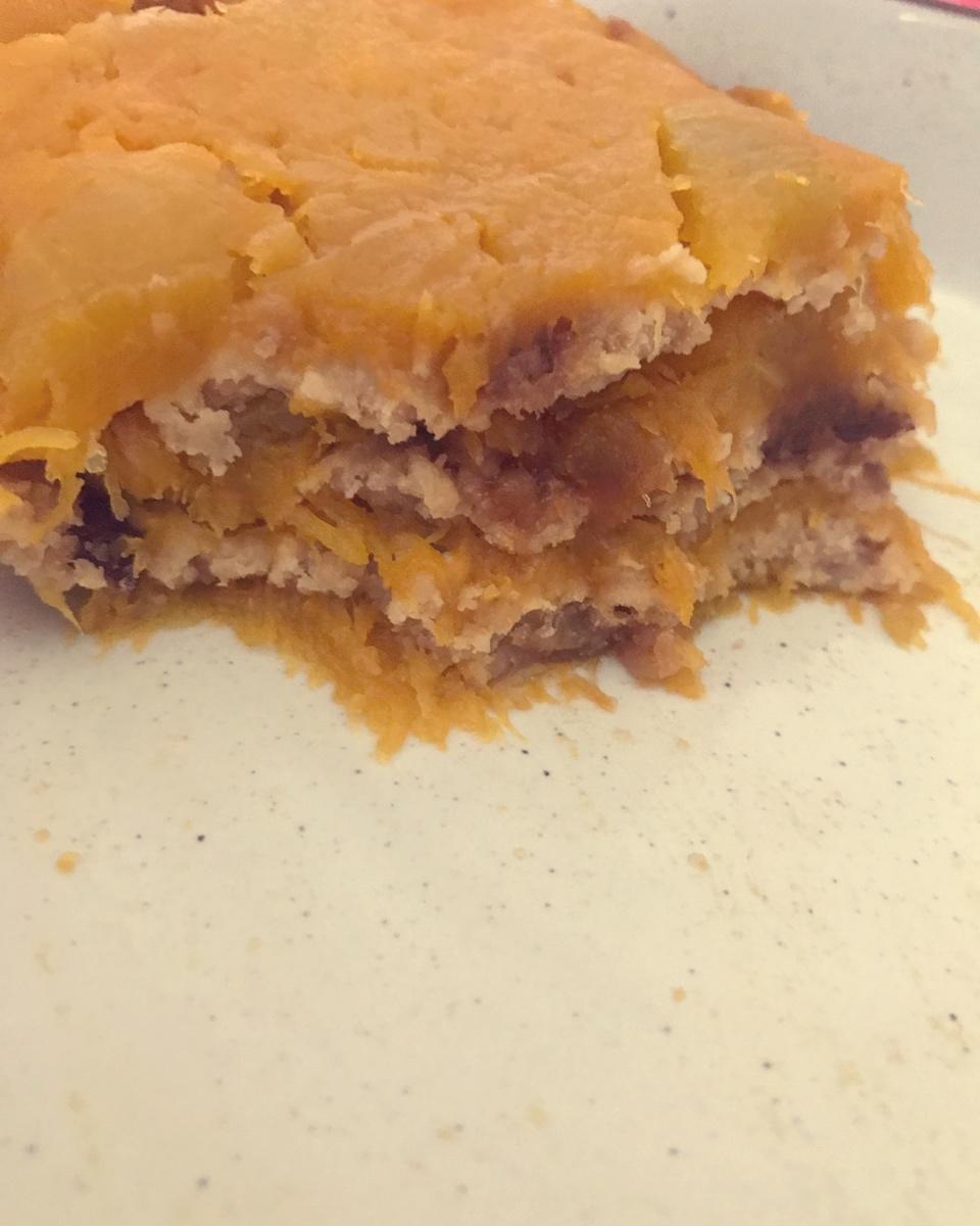 甜甜糯糯快手南瓜燕麦蛋糕