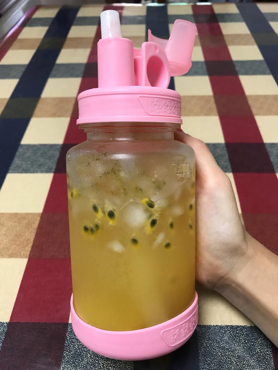 青柠/青桔百香果气泡水/夏日必备