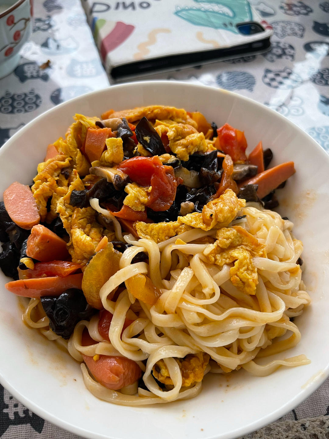 午餐晚餐西红柿鸡蛋打卤面