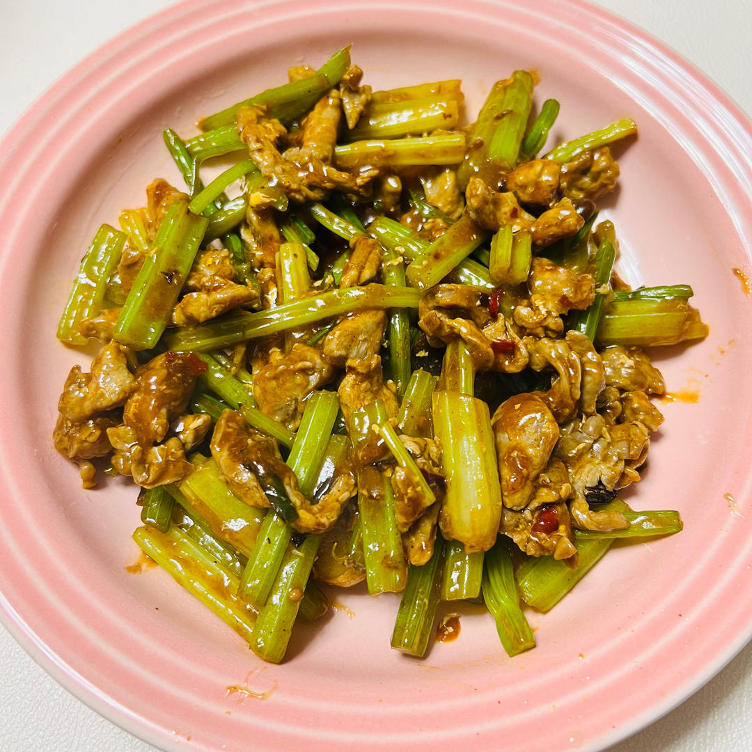芹菜炒牛柳(快手菜)