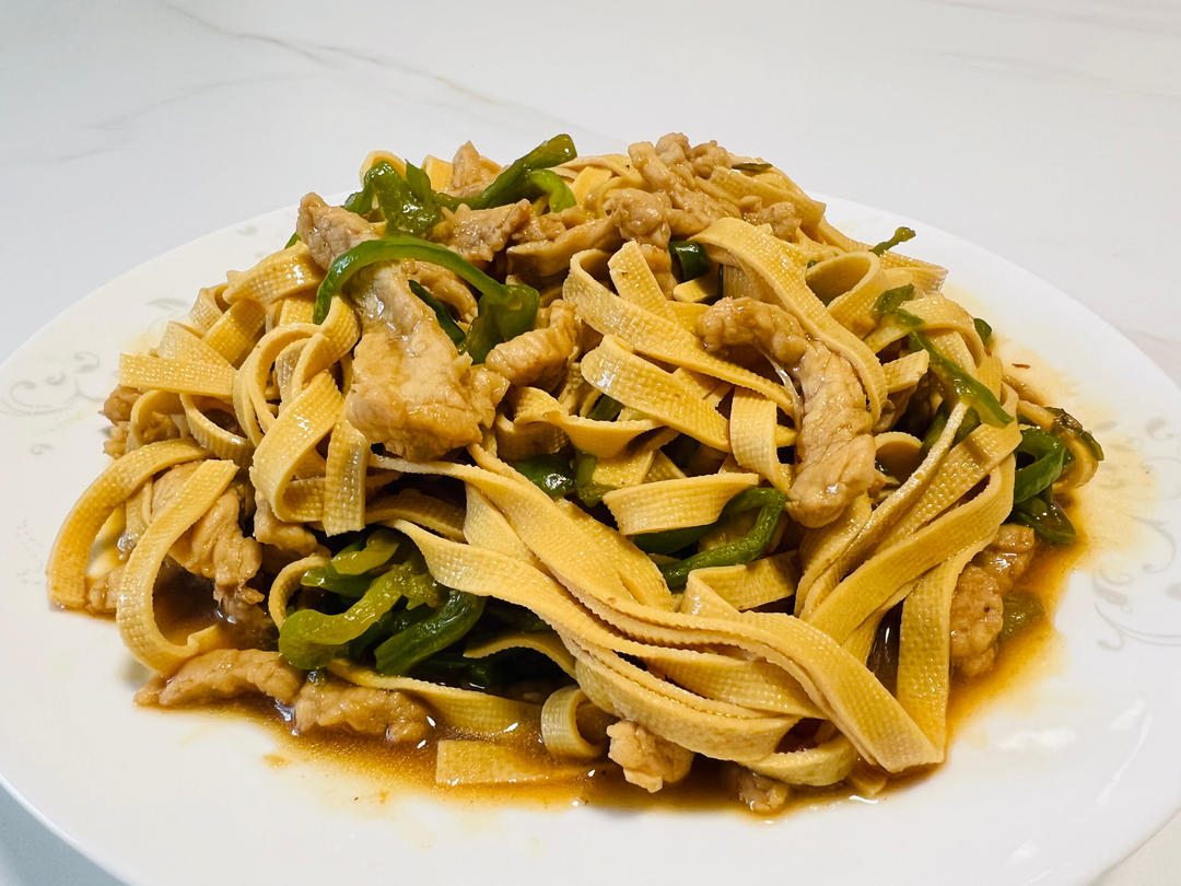 青椒肉丝千张小炒