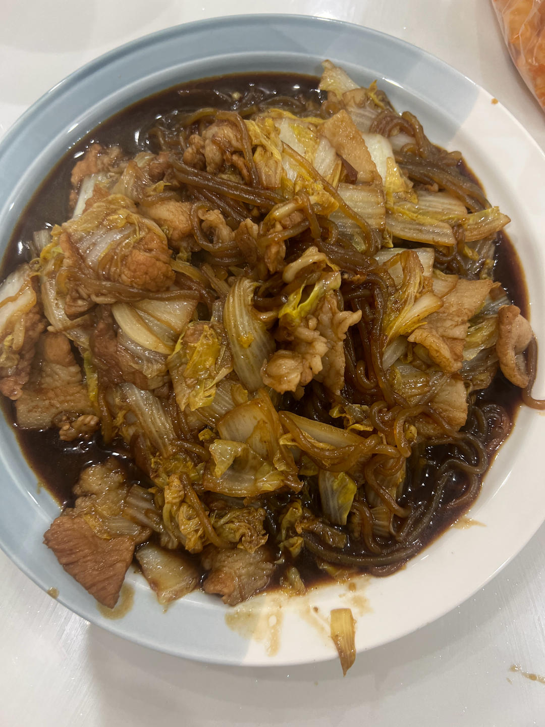 白菜豆腐粉丝煲味道不错下饭👍