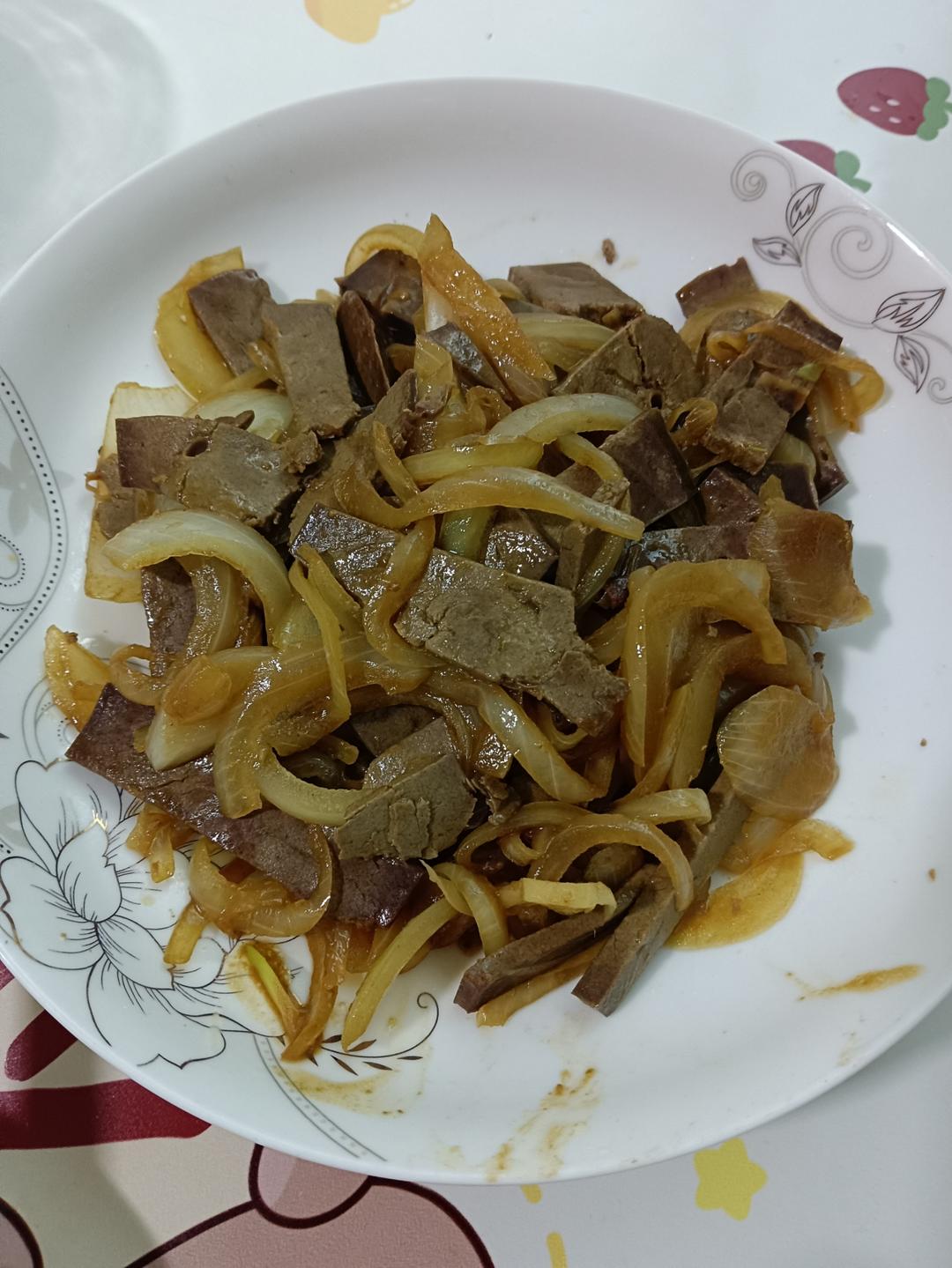 牛肝炒洋葱