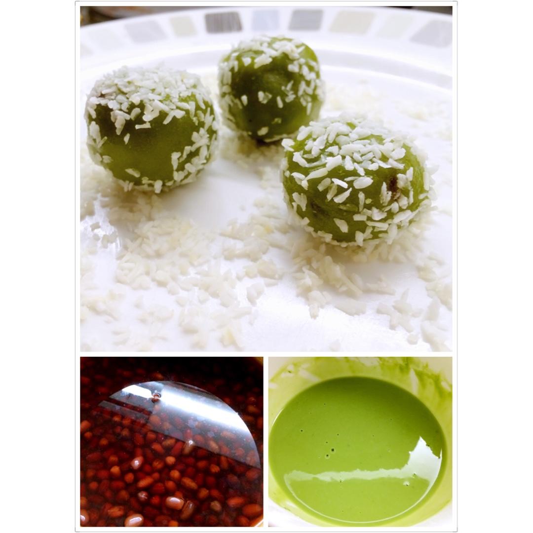 斑斓椰香糯米糍大幅（mochi）