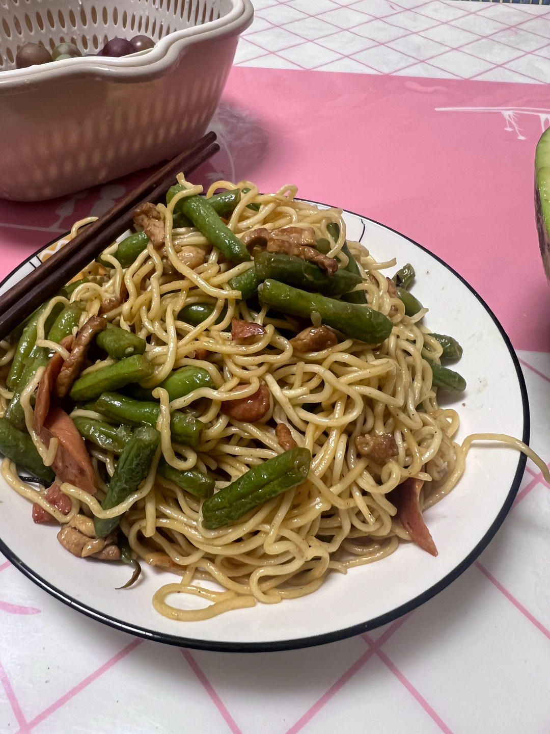 地道老北京扁豆焖面 豆角焖面 太好吃小心吃撑哦