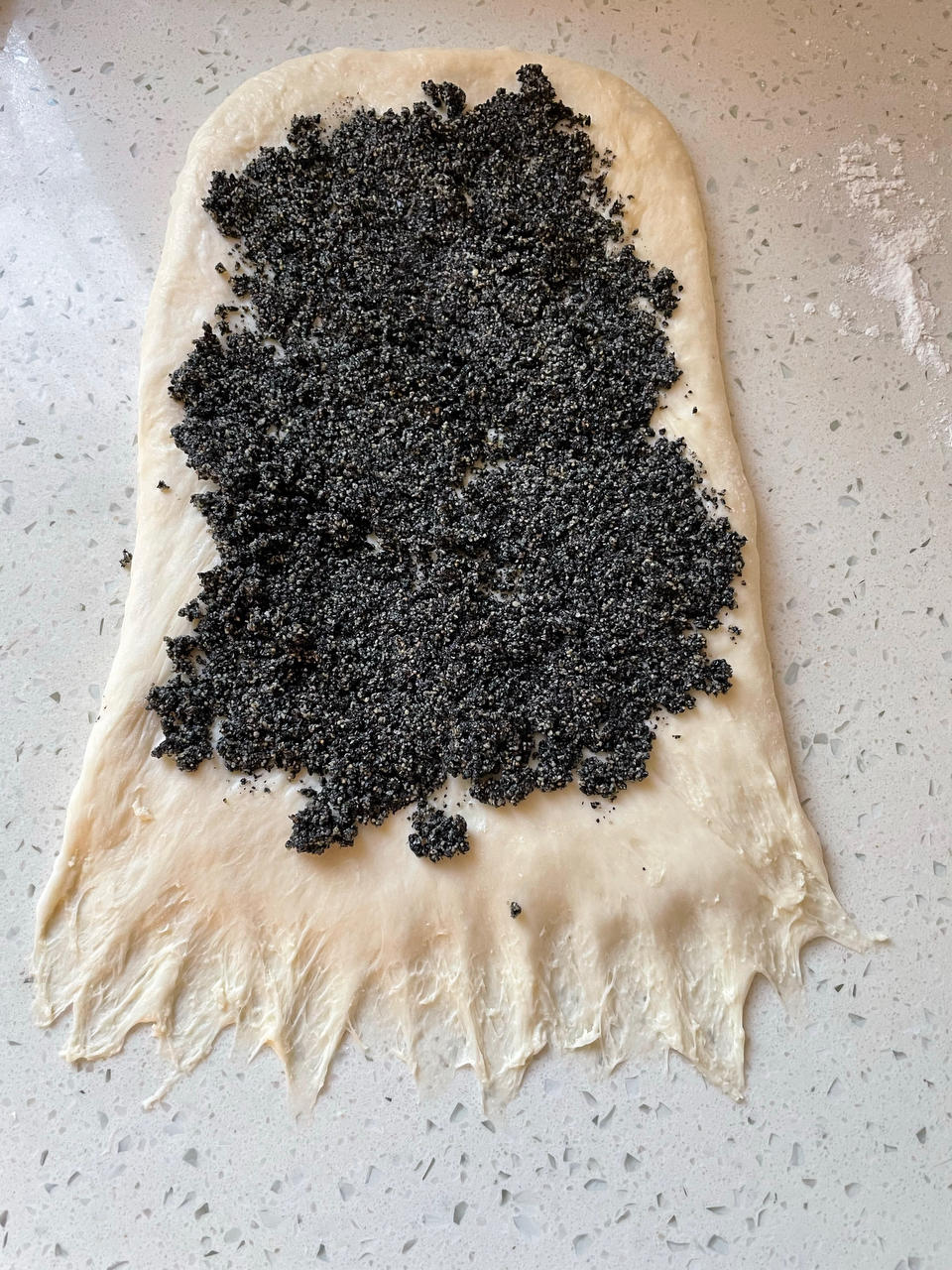 料多多系列--黑芝麻奶酥小吐司