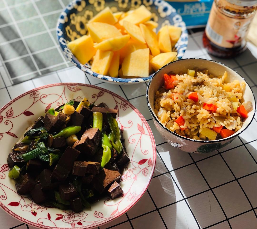 电饭锅版香菇腊肠饭