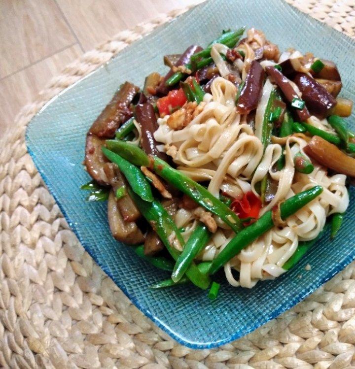 孜然豆角鸡丁「下饭菜」