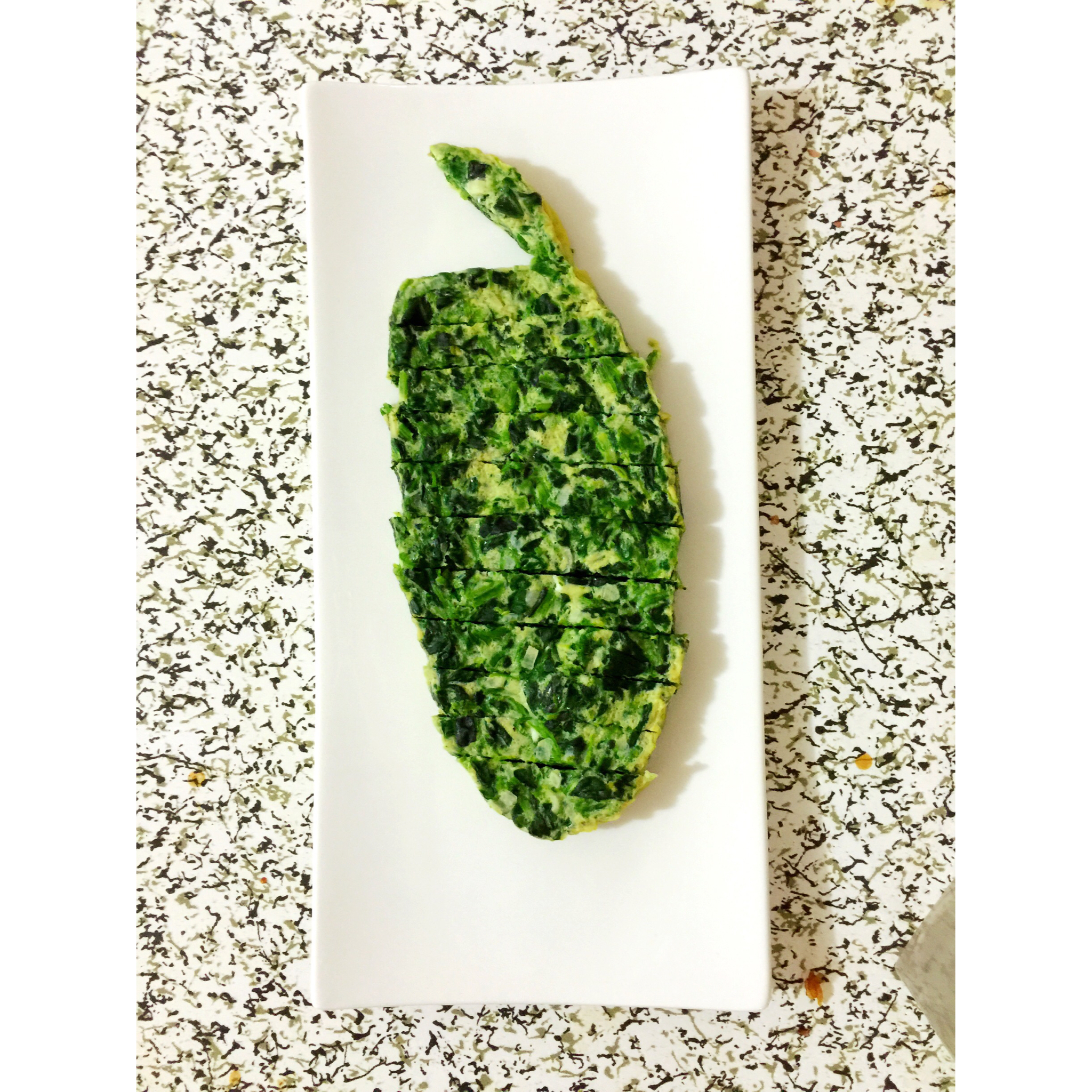 蘸汁菠菜鸡蛋糕——春季养生多吃菠菜