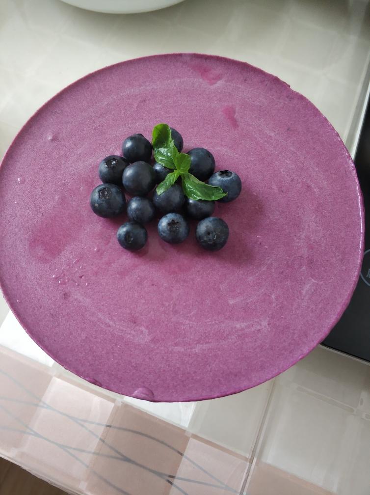 蓝莓慕斯(内附蓝莓酱做法)