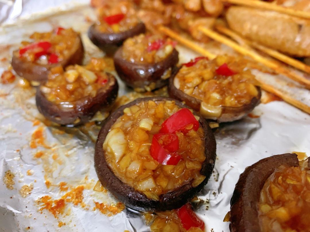 蒜蓉孜然烤香菇