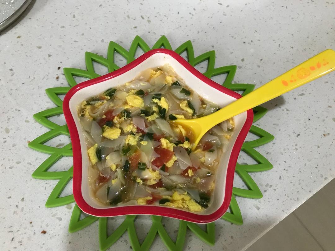 小白菜鸡蛋面