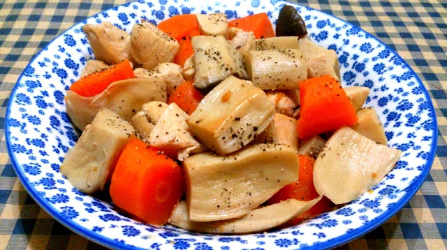 鸡肉杏鲍菇盐煮