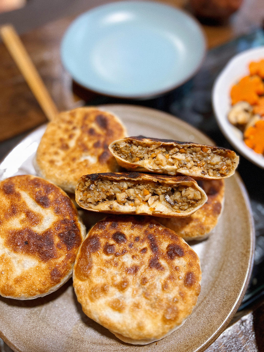 素馅饼莲藕香菇胡萝卜