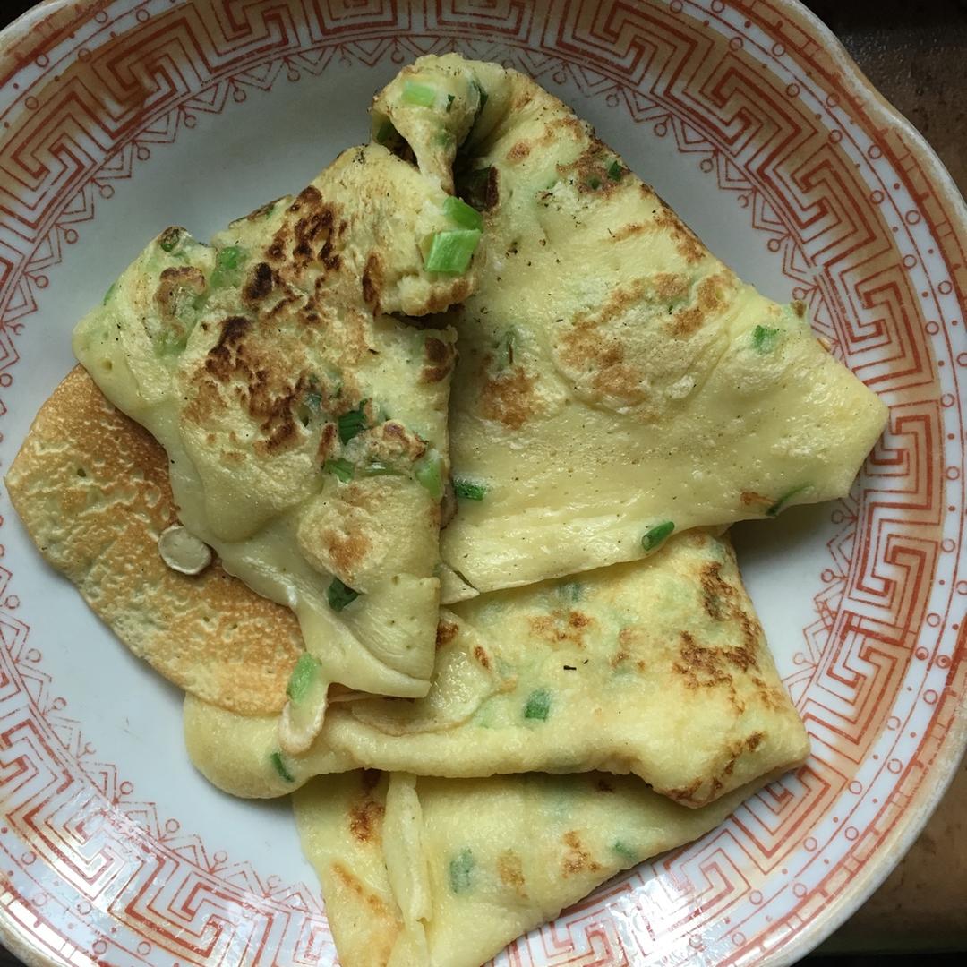 快手鸡蛋饼～～十分钟早餐！