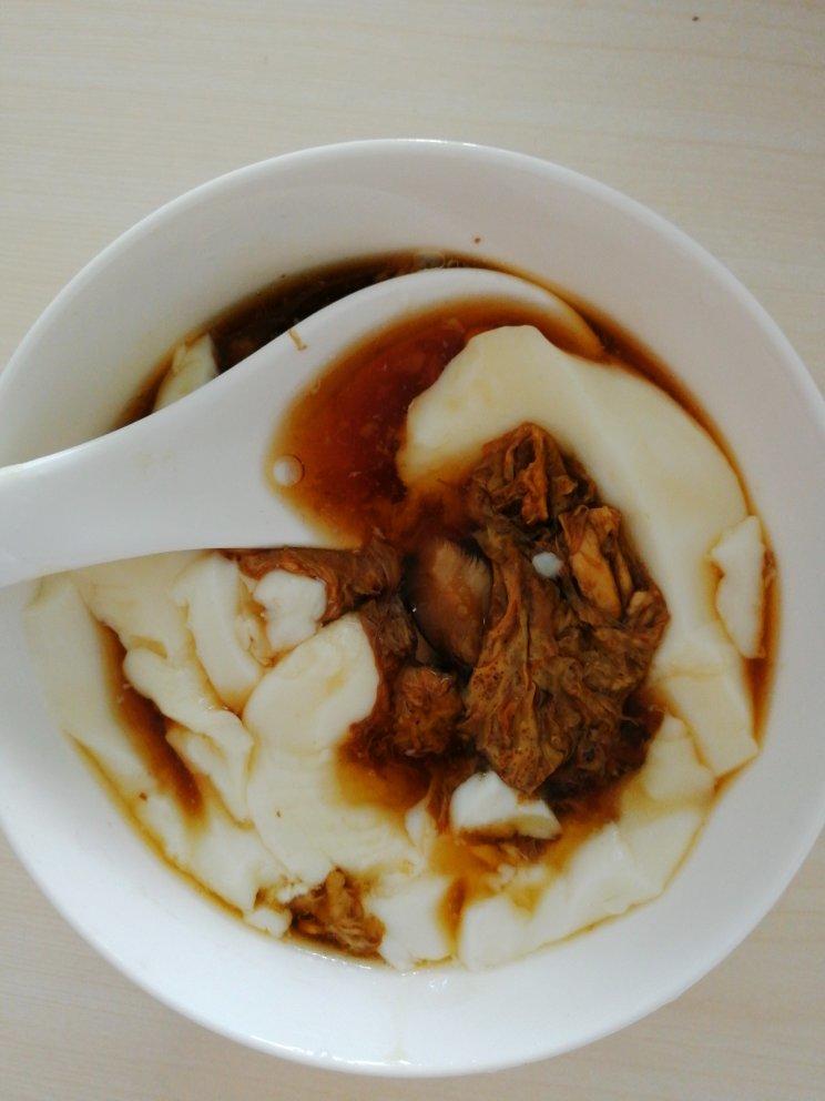 自制豆腐脑加卤汁