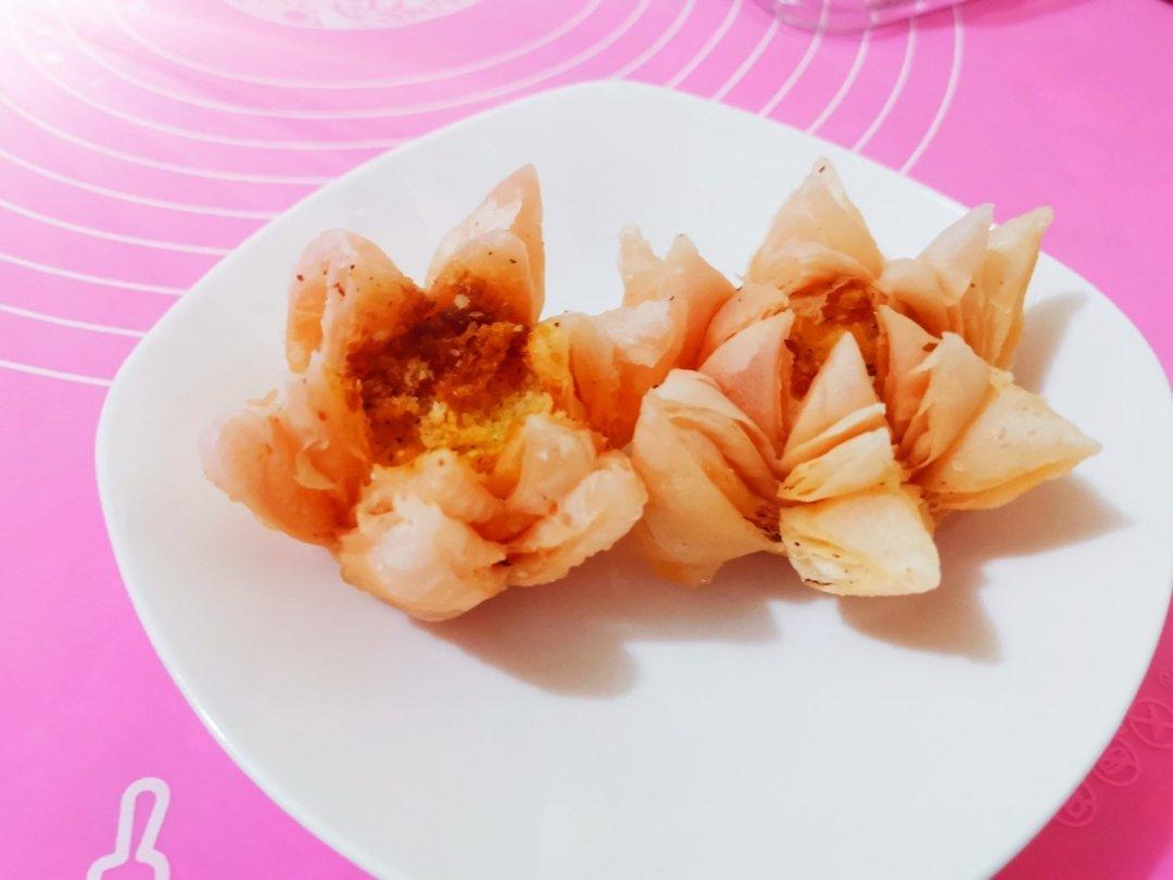 【荷花酥】没有烤箱，也能做出以假乱真的点心！