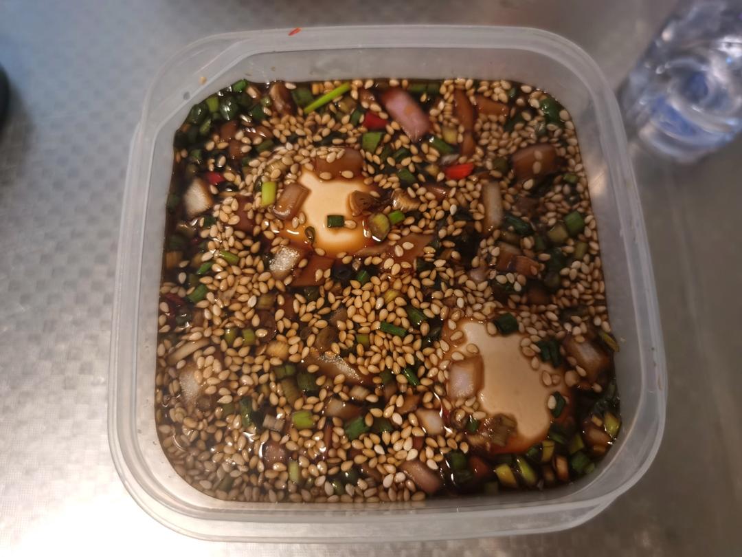 韩式溏心酱鸡蛋（辣、酸、嫩）