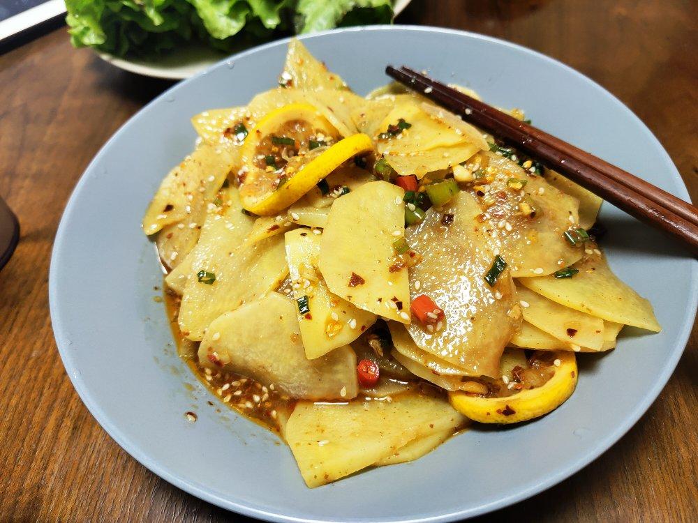 🔥爆好吃超爽口开胃的凉拌酸辣土豆片❗️超简单