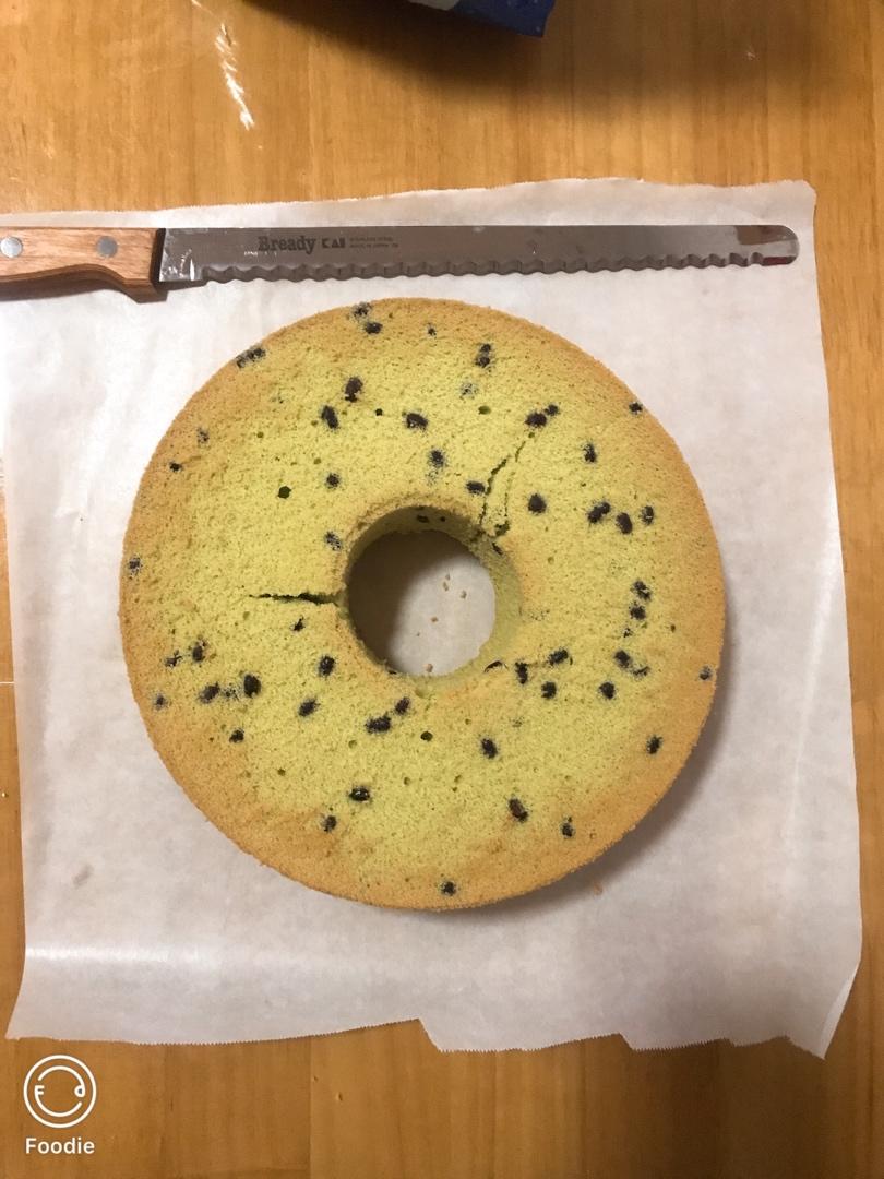 细腻绵软抹茶红豆戚风【附蜜红豆分布均匀小技巧】