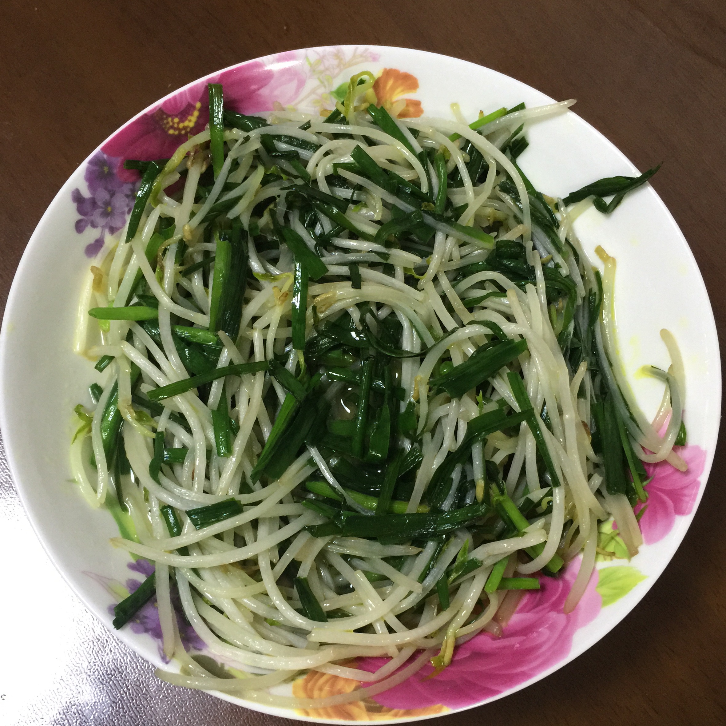 韭菜炒豆芽