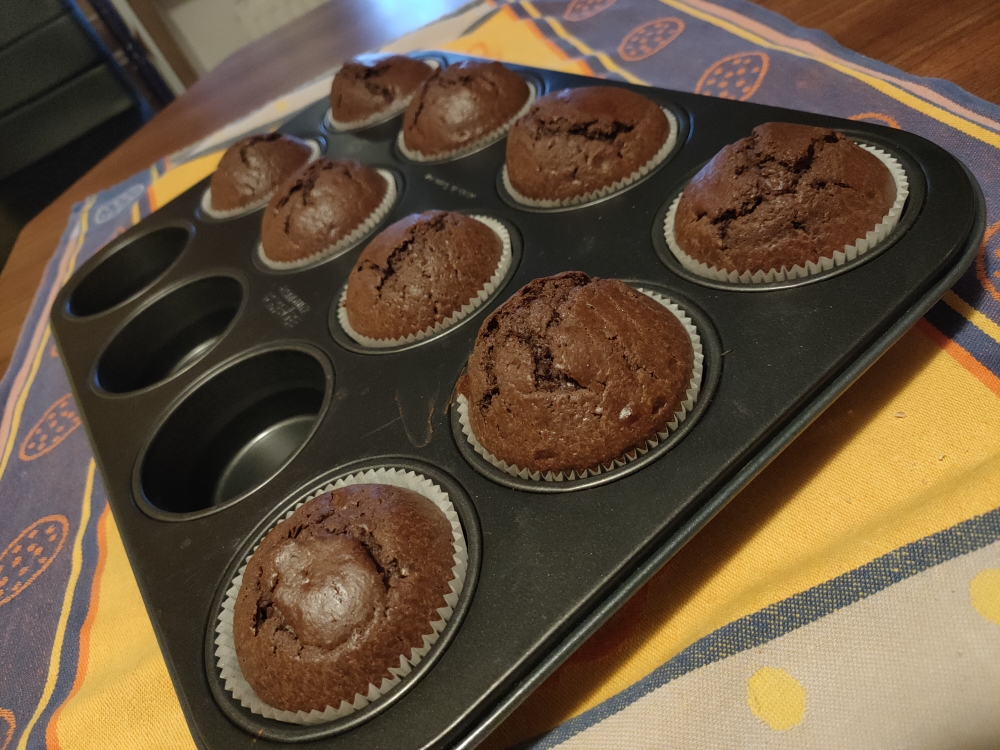 超快手低糖低脂酸奶可可低糖玛芬Chocolate Muffin的做法 步骤4