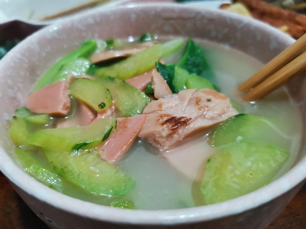 清淡黄瓜火腿汤的做法