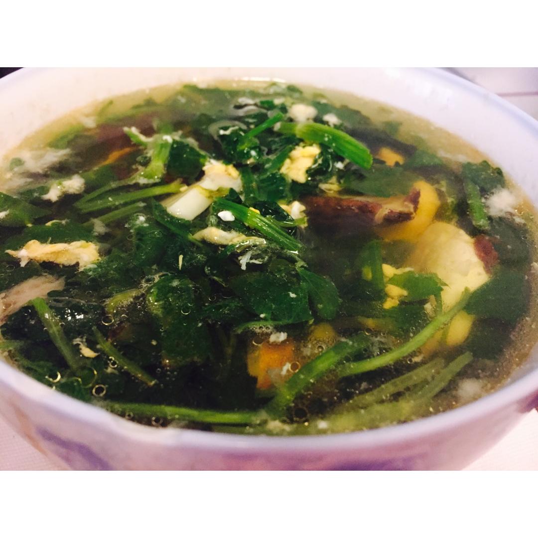 香菇芹菜叶汤