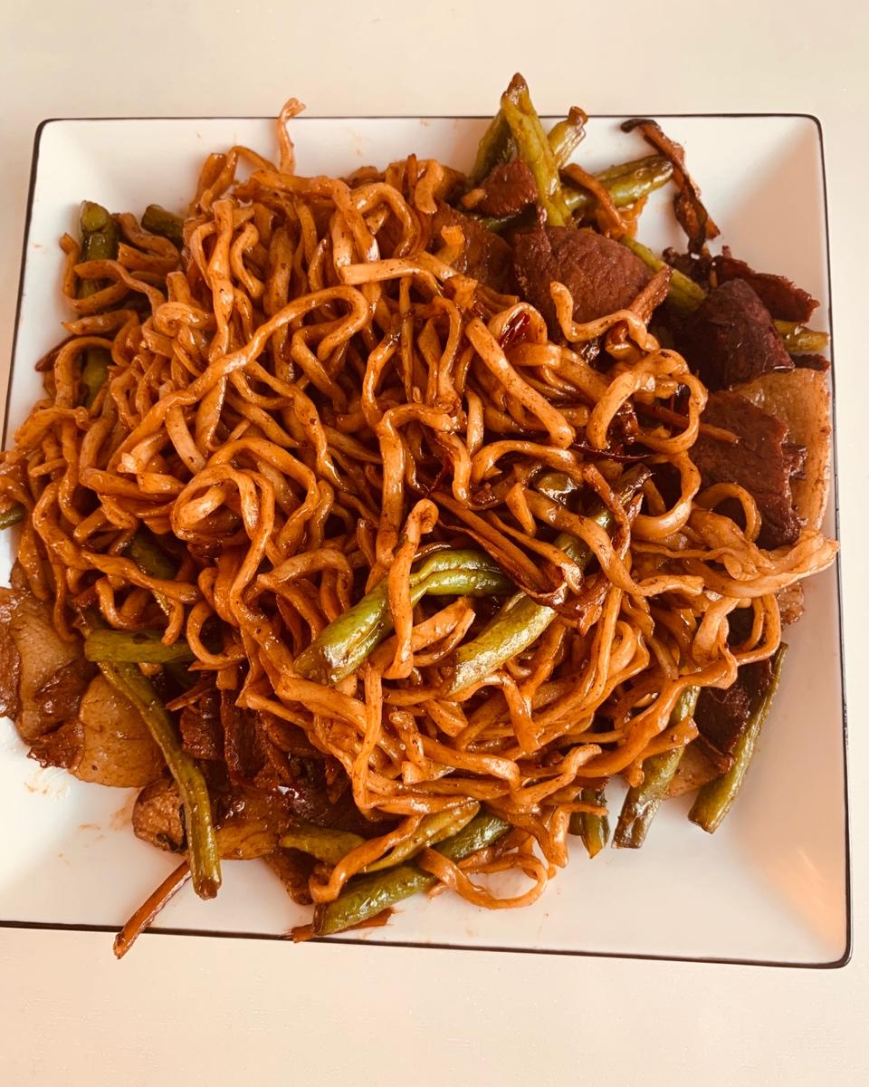 豆角焖个面