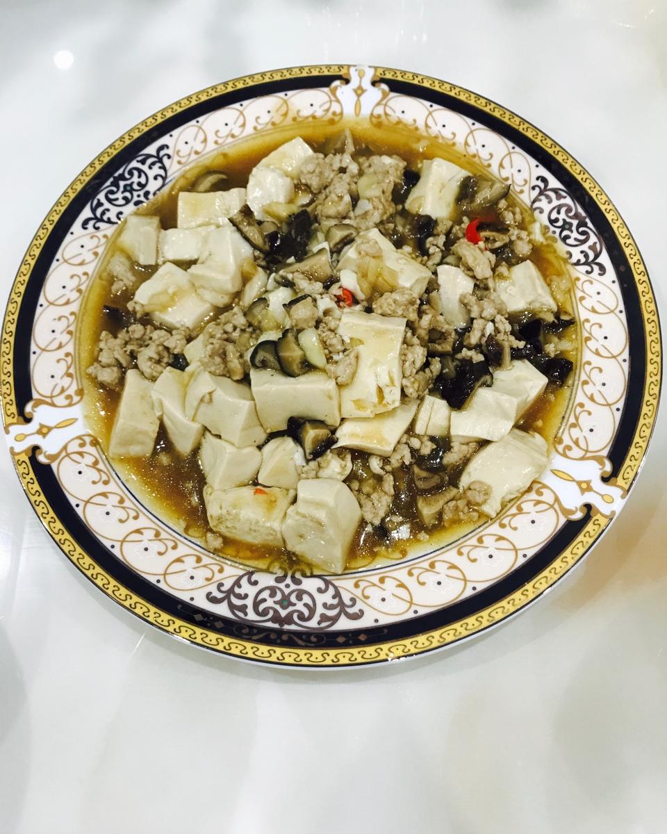 超级下饭的香菇肉沫豆腐