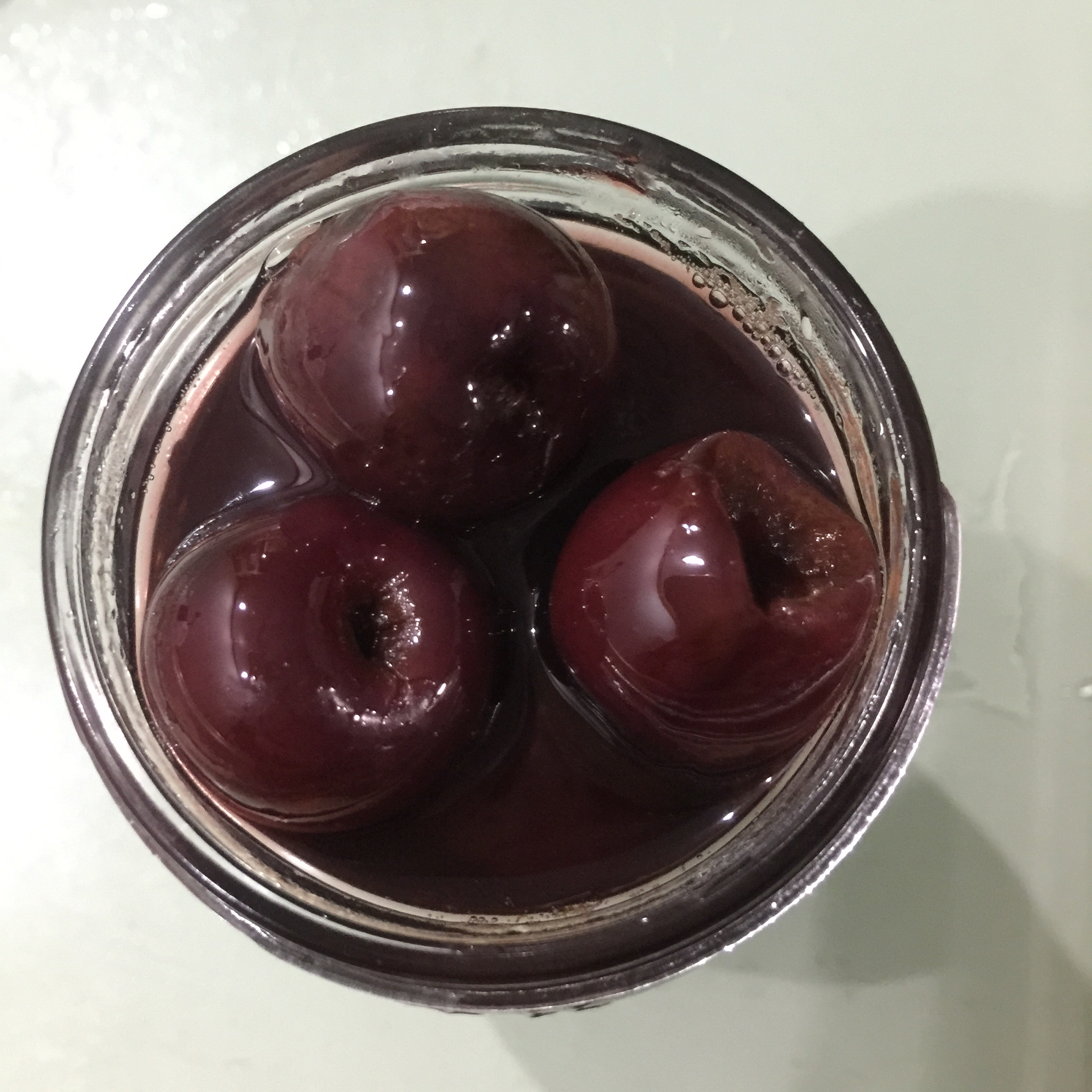 午后的一茶一点做的酒渍樱桃