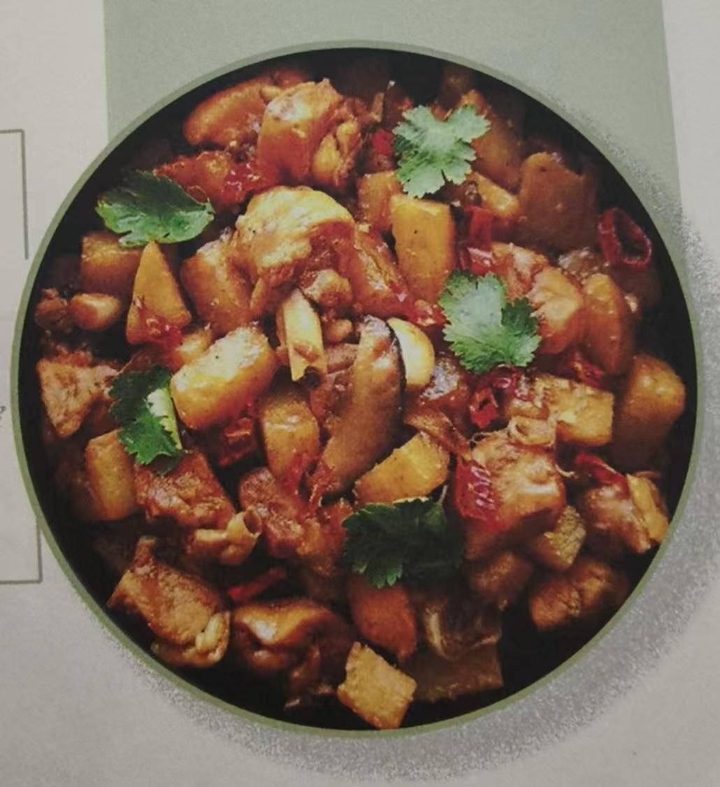 香菇土豆焖鸡