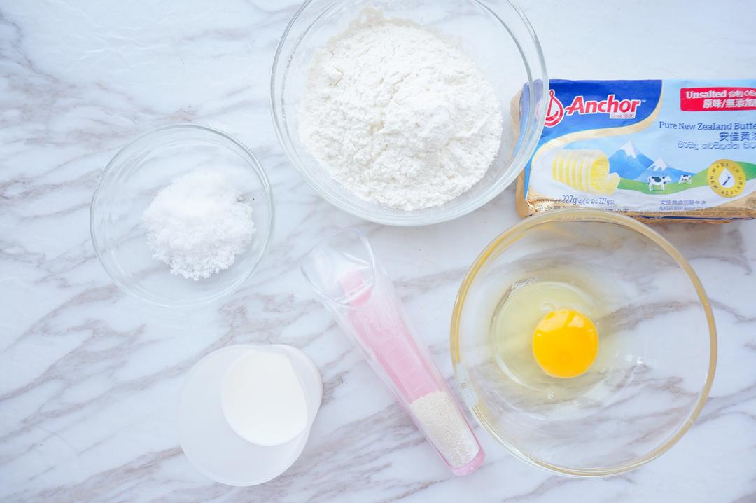 纯奶手撕吐司的做法 步骤1