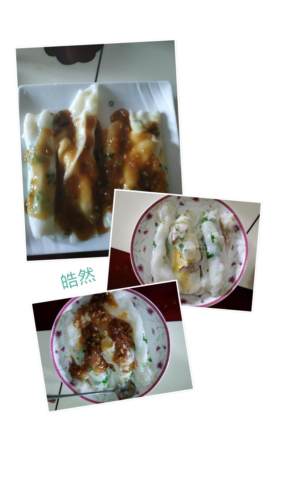 家庭简单自制肠粉+肠粉汁的做法