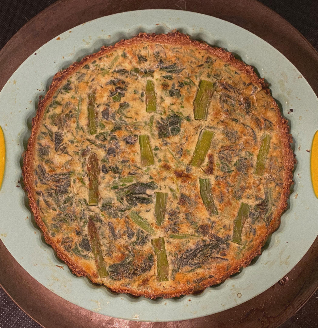 生酮·花椰菜派皮馅饼 Cauliflower-Crusted Quiche