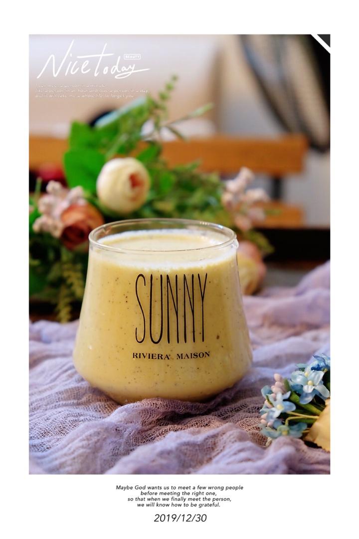 橙子百香苹果奶昔