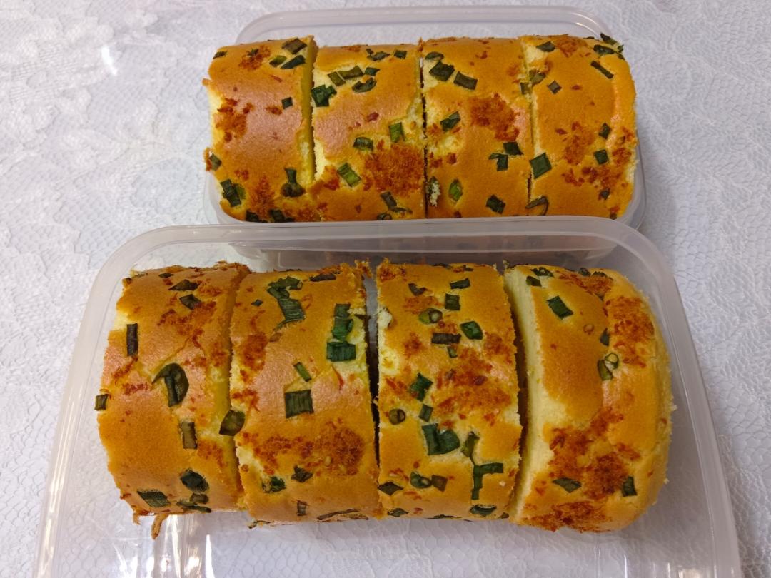 香葱肉松蛋糕卷-绵软细腻/可盐可甜