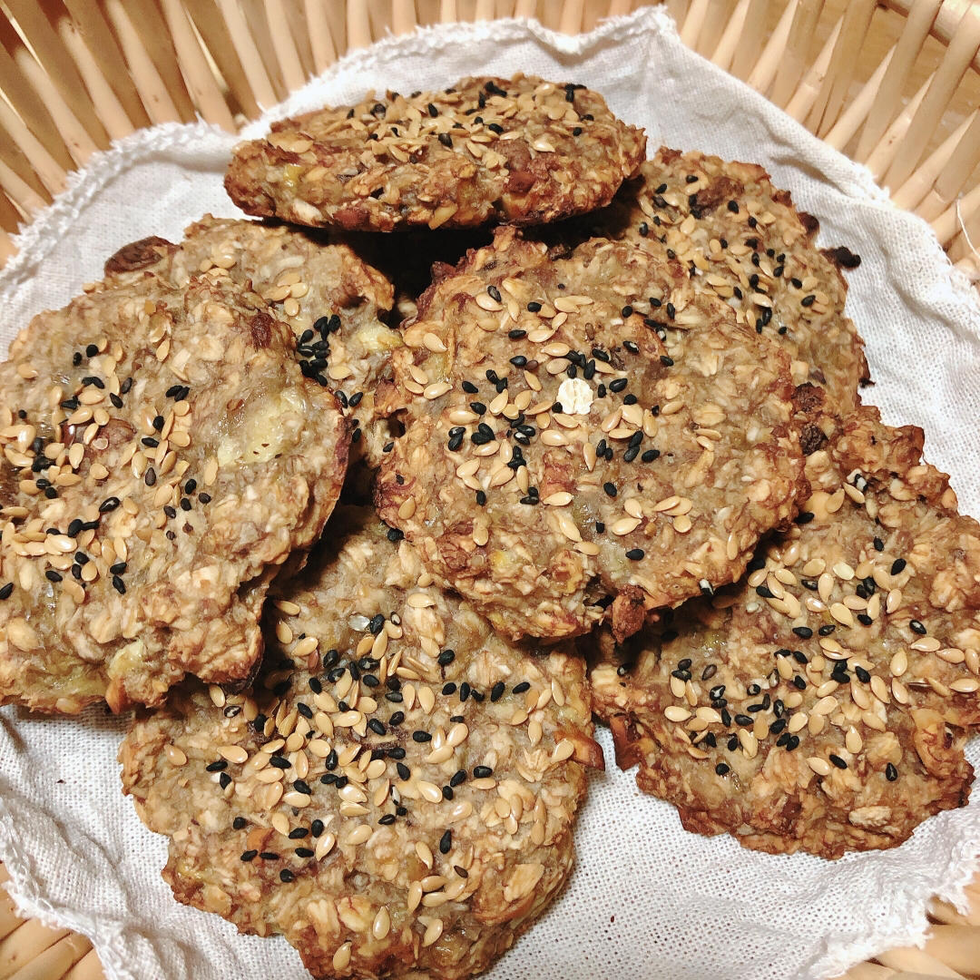 香蕉燕麦饼干