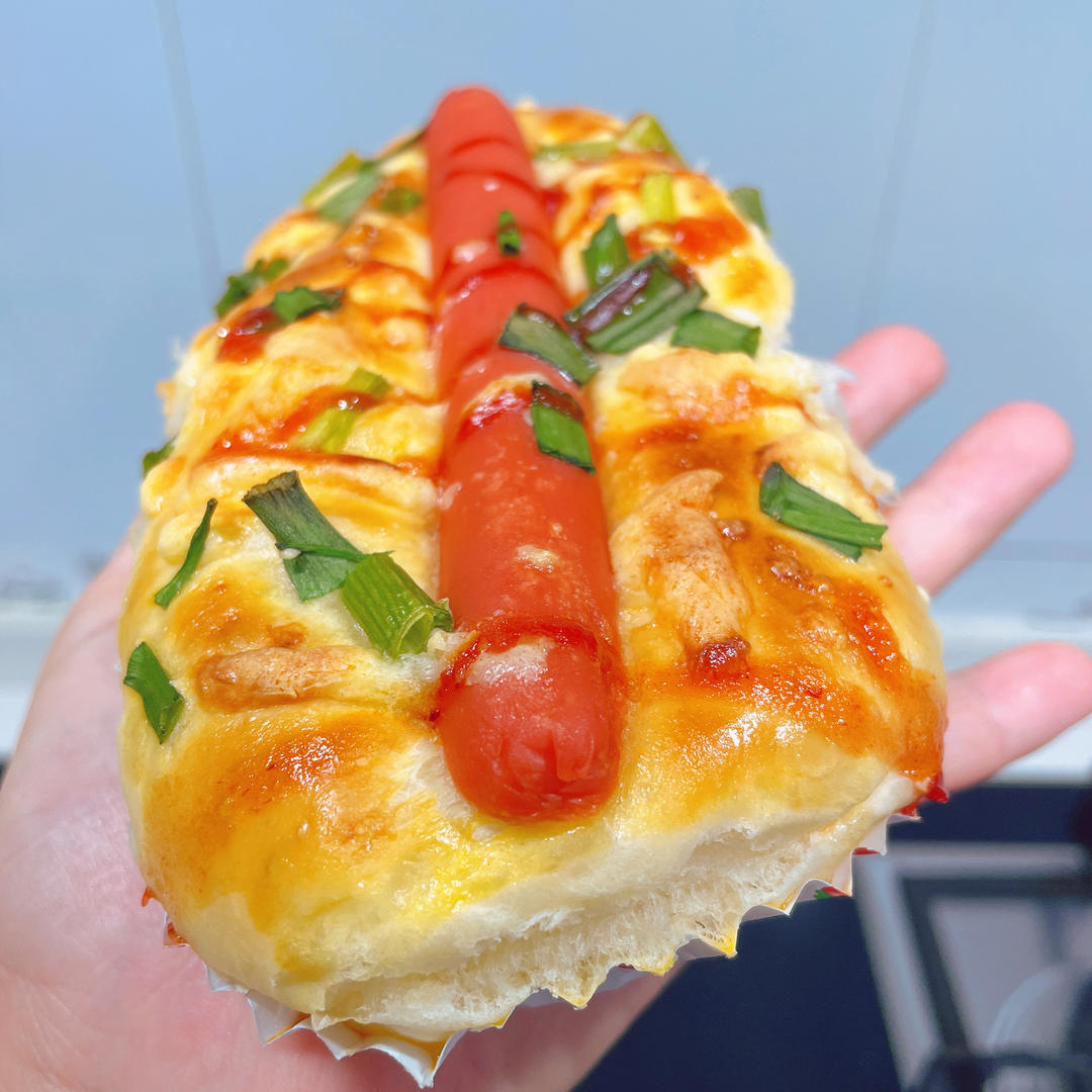 香葱火腿肉松面包